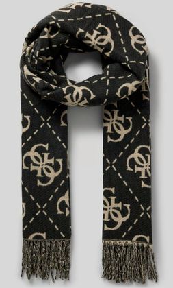 ieser Schal von Guess zeichnet sich durch einen Material-Mix mit Viskose-Anteil aus, was ein leichtes Tragegefühl ergibt. Er lässt sich vielseitig kombinieren (54,99 Euro). 