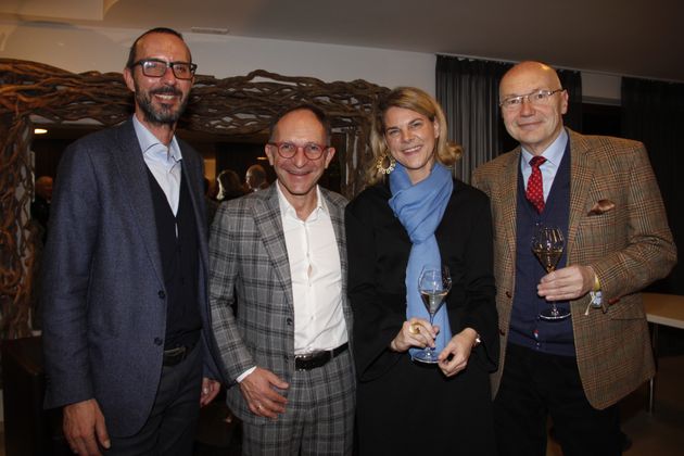 Peter Paul Mölk (MPreis), Michael Mayr (Autopark Ford), Johanna Seeber und Arnd Thorn (v. l.). 