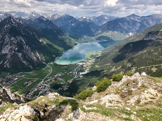 Blick auf Achensee vom Ebner Joch.