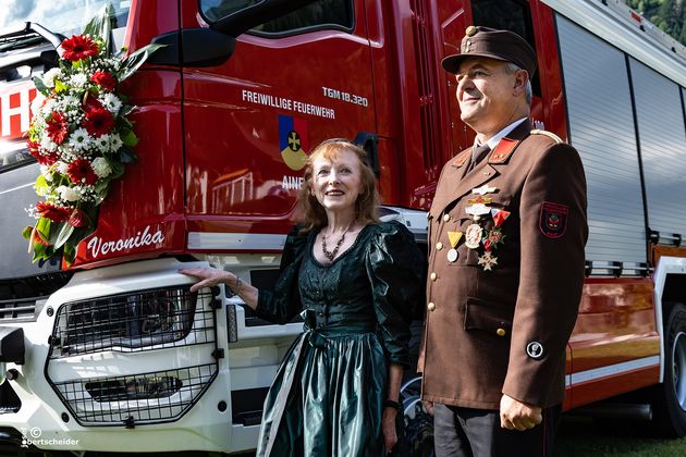 2025 07 19, Segnung Tanklöschfahrzeug  Feuerwehr Ainet, FF