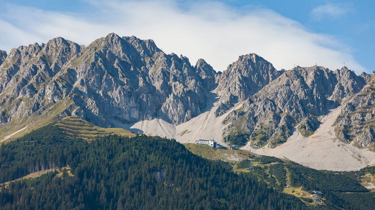 Panoramaussicht auch nach oben: Die Seegrube.