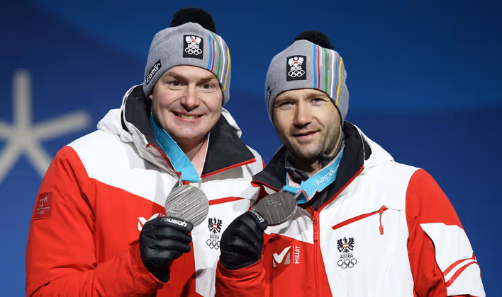Die Silbernen Doppelsitzer: Peter Penz und Georg Fischler.