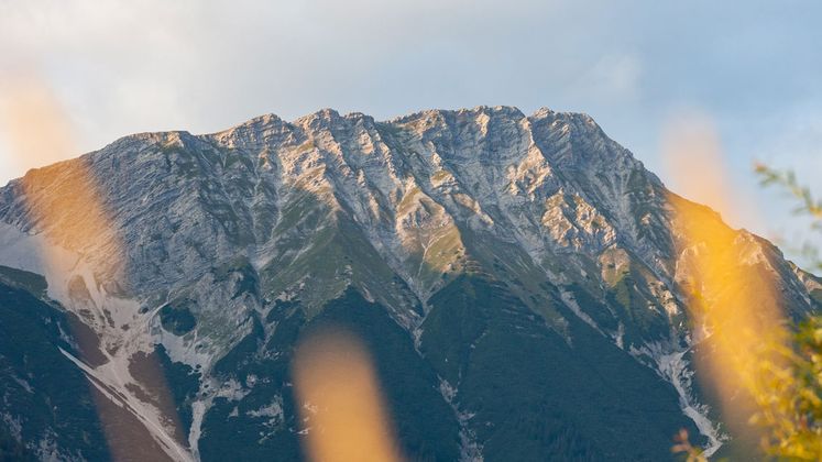 Die Nordkette als Kulisse.