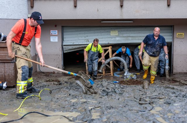 Das große Aufräumen nach dem Unwetter.