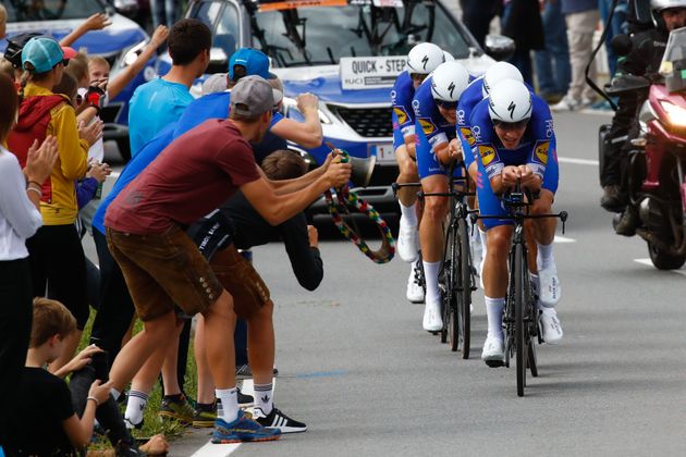 Das Team Quick-Step Floors aus Belgien hat die Zuseher begeistert - und holte sich den Weltmeistertitel.