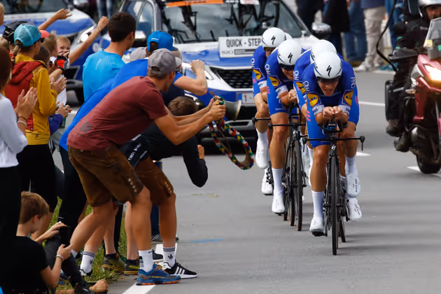 Das Team Quick-Step Floors aus Belgien hat die Zuseher begeistert - und holte sich den Weltmeistertitel.