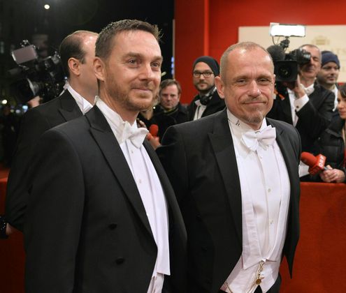 Gery Keszler und sein Lebensgefährten Miha Veberic (l.).
