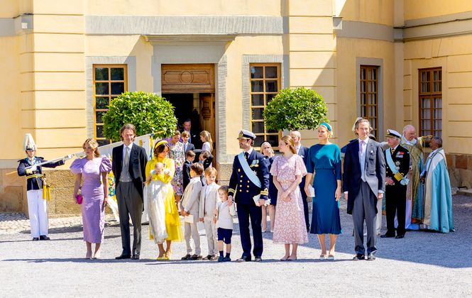 13-06-2025 Sweden Christening of Princess Ines Marie Lilian Silvia 07-02-2025, daughter of Prince Carl Philip and Princess Sofia, in the Drottningholm palace chapel in Stockholm.Prince Alexander, Prince Gabriel, Prince Julian Princess Victoria, Prince Oscar, Prince Daniel, Princess Estelle Princess Madeleine and Chris O Neill and Princess Leonore and Prince Nicolas and Princess Adrienne Queen Silvia and King Carl XVI Gustaf Â PUBLICATIONxINxGERxSUIxAUTxONLY Copyright: xPPEx