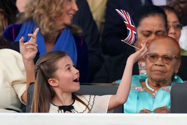 Prinzessin Charlotte hatte sichtlich Freude.