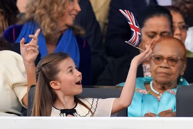 Prinzessin Charlotte hatte sichtlich Freude.