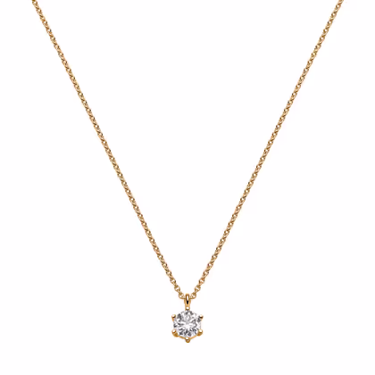 Solitäranhänger an Collier
