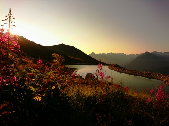 Ein Morgengruß aus den Tuxer Alpen.