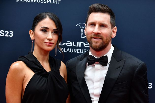 Lionel Messi mit seiner Frau Antonela Roccuzzo.