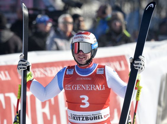 Beat Feuz stellte unter Beweis, dass man auch mit einer niedrigen Startnummer ganz vorne mit dabei sein kann.