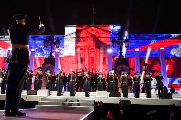 Die Nationalhymne "God Save The Queen" wurde natürlich auch gesungen.