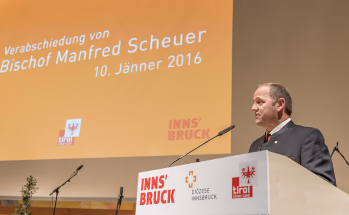 Auch Landeshauptmann-Stellvertreter Josef Geisler dankte dem scheidenden Bischof.