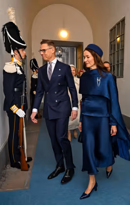 Finnlands Präsident Alexander Stubb mit seiner Frau Suzanne Innes-Stubb.