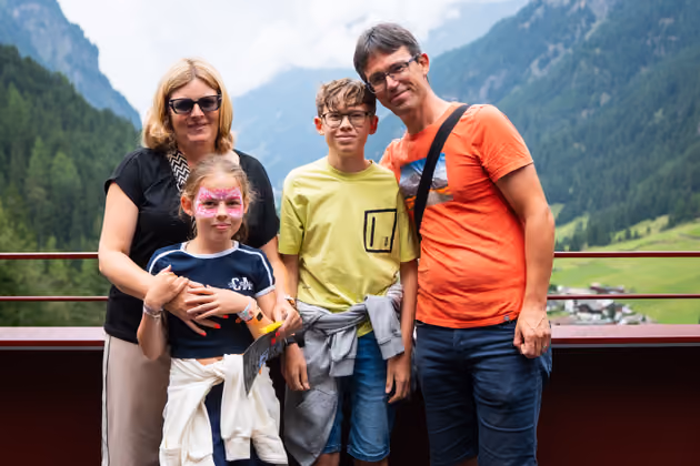 Familie Delen genoss den Tag im Steinbockzentrum.