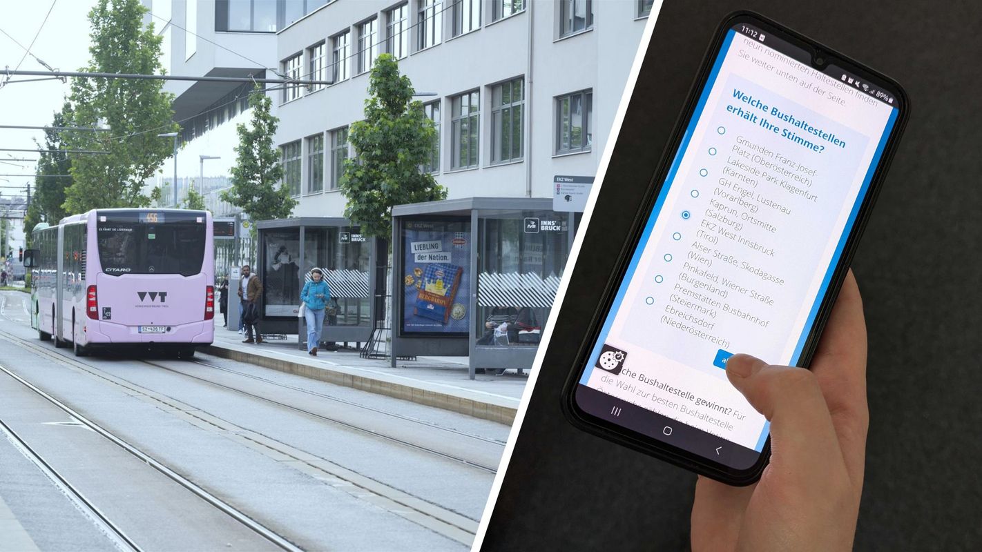 Warten mit Stil: Diese Tiroler Haltestelle könnte die beste des Landes werden