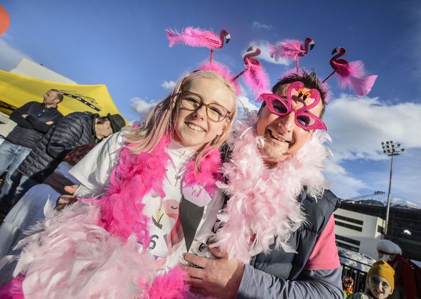 Wenn der Vater mit der Tochter zum Fasching geht.