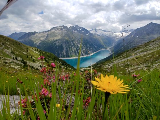 Schlegeis-Stausee im Zillertal.