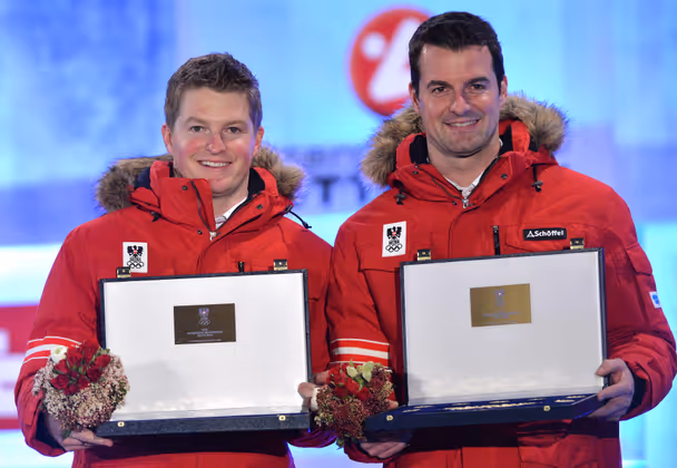 Die Tiroler Rodel-Asse Andreas und Wolfgang Linger hatten in Sotschi Silber im Doppelsitzer gewonnen.