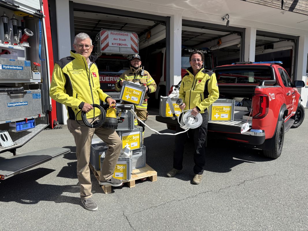 Kitzbühel setzt auf Flutboxen: Schnelle Hilfe bei Überflutun