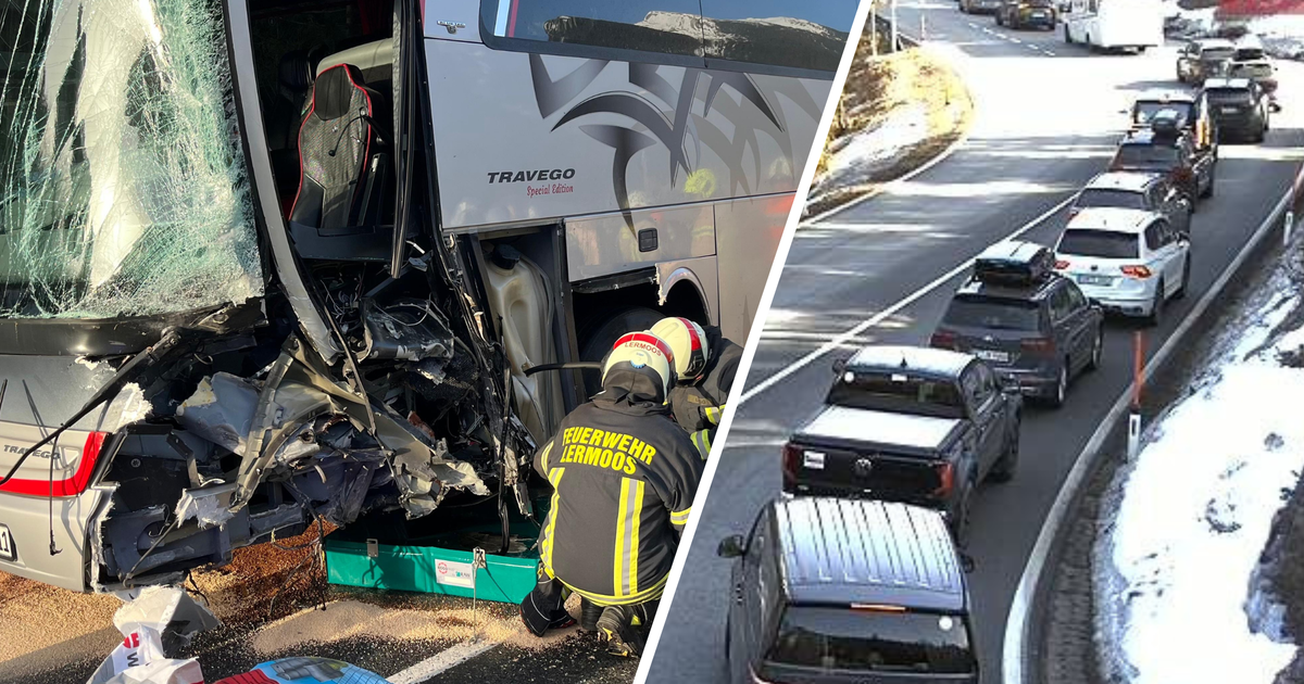 Reisebus-prallte-gegen-Auto-Mehrere-Verletzte-und-Stau-Chaos-auf-Fernpassstra-e