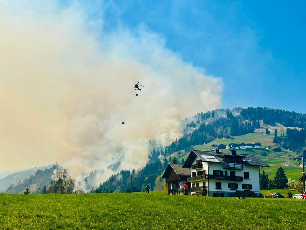 Nachlöscharbeiten im Kärntner Lesachtal werden noch Tage andauern