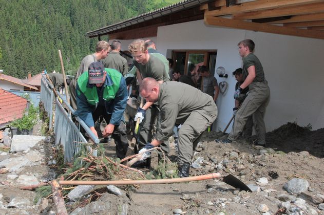 Das Bundesheer ist auch im Paznaun im Einsatz.