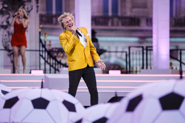 Rod Stewart gehörte zu den Künstlern, die an dem Konzert mitwirkten.