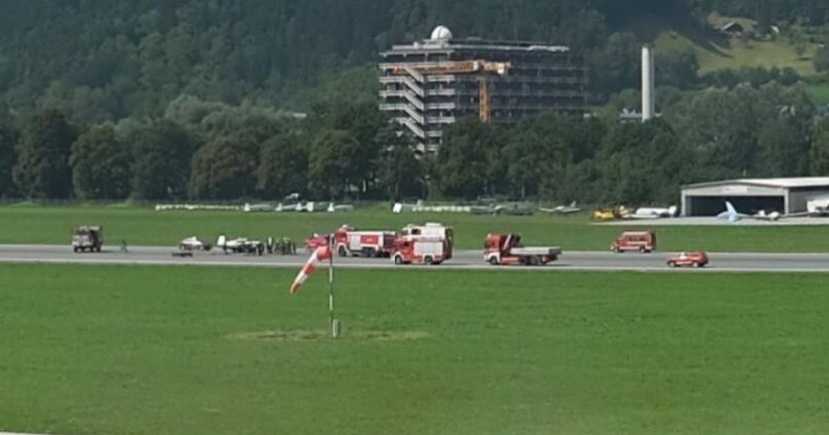 Bruchlandung-am-Flughafen-Innsbruck-Kleinflugzeug-legte-Bauchfleck-hin