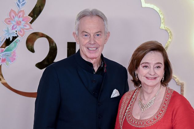 Der britische Ex-Premier Tony Blair mit seiner Frau Cherie.