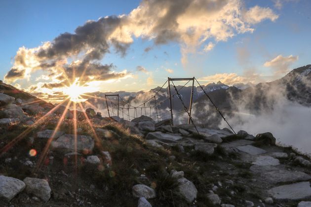 Sonnenaufgang Olpererhütte.