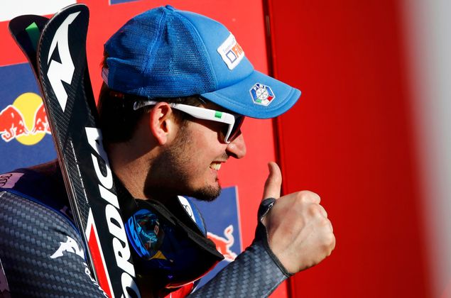 Dominik Paris zeigt es an: Der Südtiroler war die klare Nummer eins in der Abfahrt.