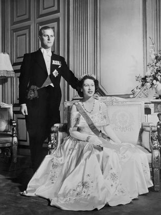 Philip und Elizabeth 1948, noch vor der Krönung der Queen.