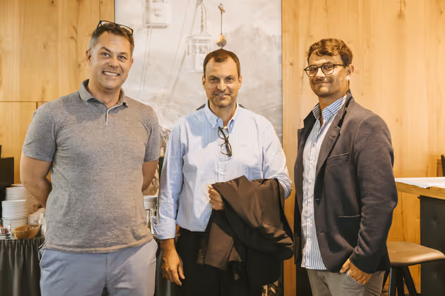 Philipp Resl, Mario Gallop und Valentin Schönthaler (von links).