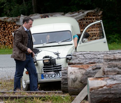 Robert Palfrader, der Hauptdarsteller, bei den Dreharbeiten.