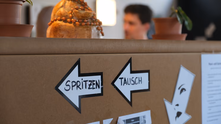 Der Spritzentausch ist ein zentrales Angebot.