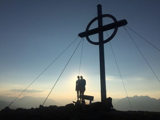 Sonnenuntergang am Patscherkofel.