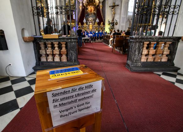 Sammlung für Flüchtende aus der Ukraine, die in Mariahilf untergebracht sind