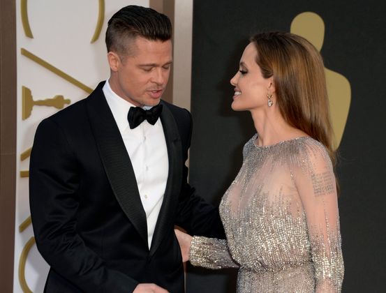Brad Pitt und Angelina Jolie auf dem Roten Teppich.