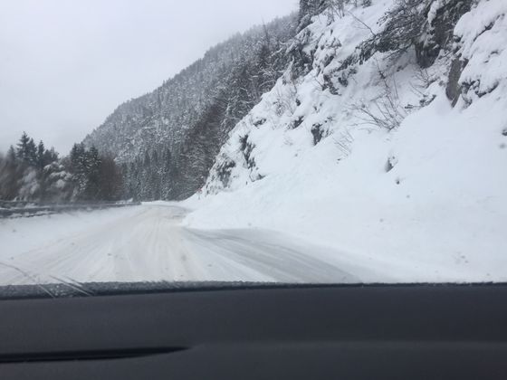 Achenseebundesstraße von Maurach Richtung Achenkirch.