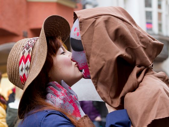 Faschingstreiben in Innsbruck.