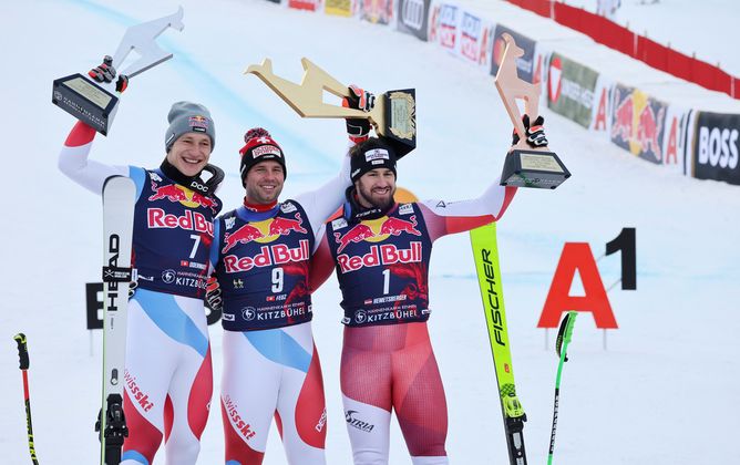 Auch in diesem Jahr stand Feuz in Kitzbühel wieder ganz oben.