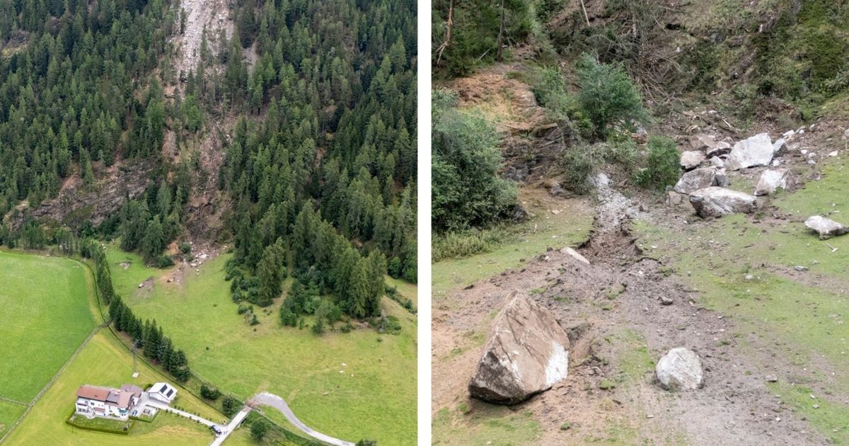 Anxious minutes after rockfall in the Ötztal: 