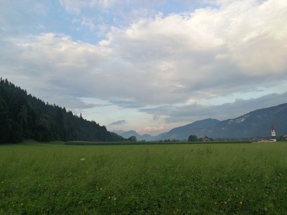 Abendstimmung nach einem Gewitter in Kramsach.