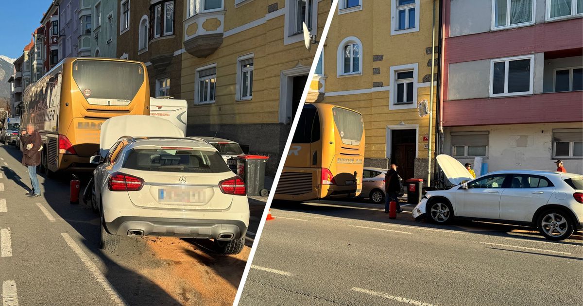 Kollision-zwischen-Pkw-und-Bus-sorgte-f-r-Stau-am-Mittwochnachmittag-in-Innsbruck