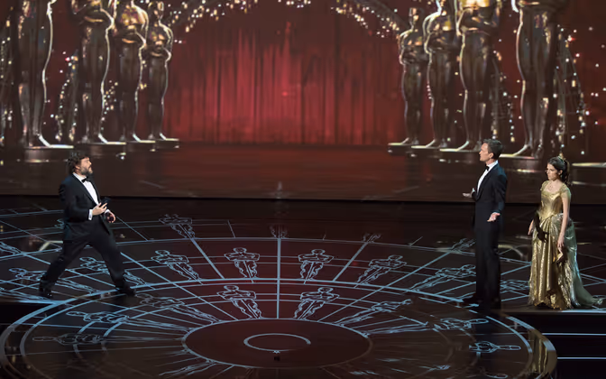Jack Black und Anna Kendrick sangen bei der Homage an Hollywood und das Kino auch mit.