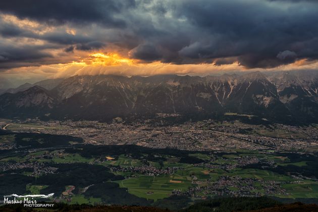 Innsbruck vom Patscherkofel aus.